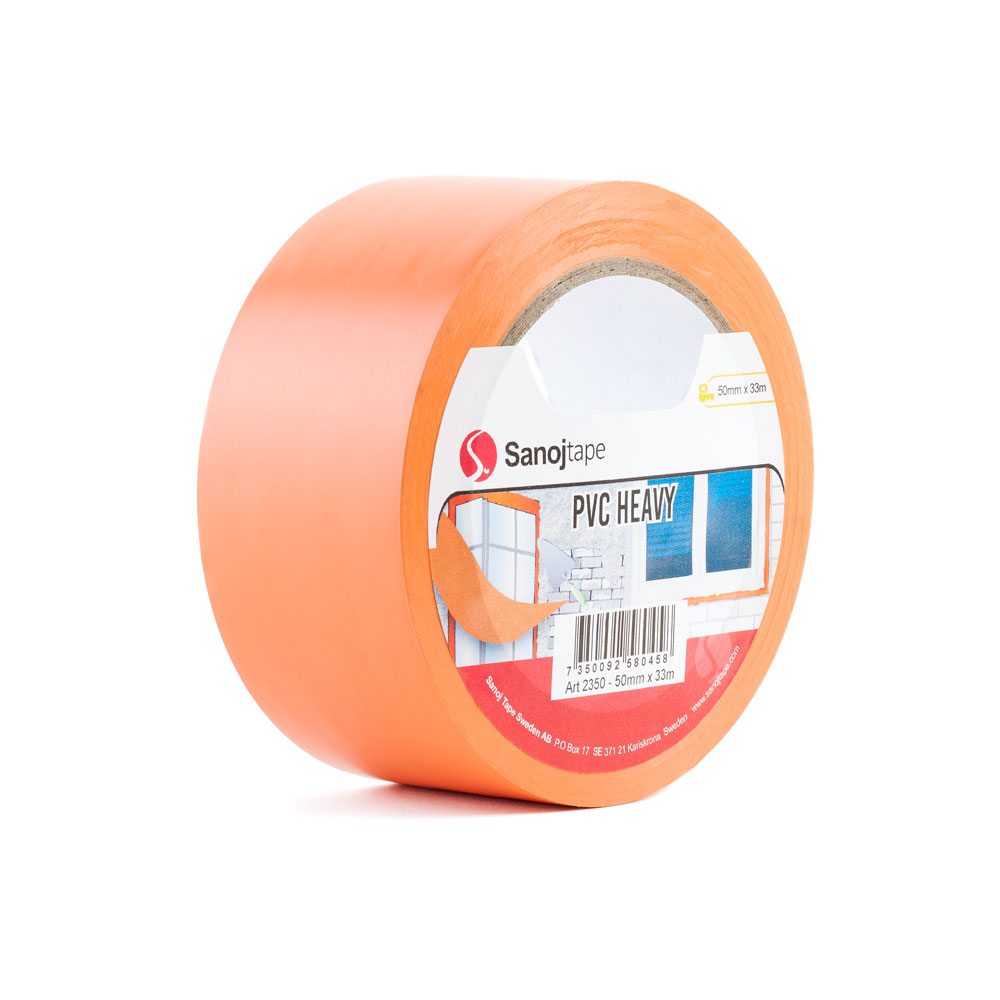 Plaster Tape PVC Protective Tape Grooved Yellow/Orange 50 mm x 33
